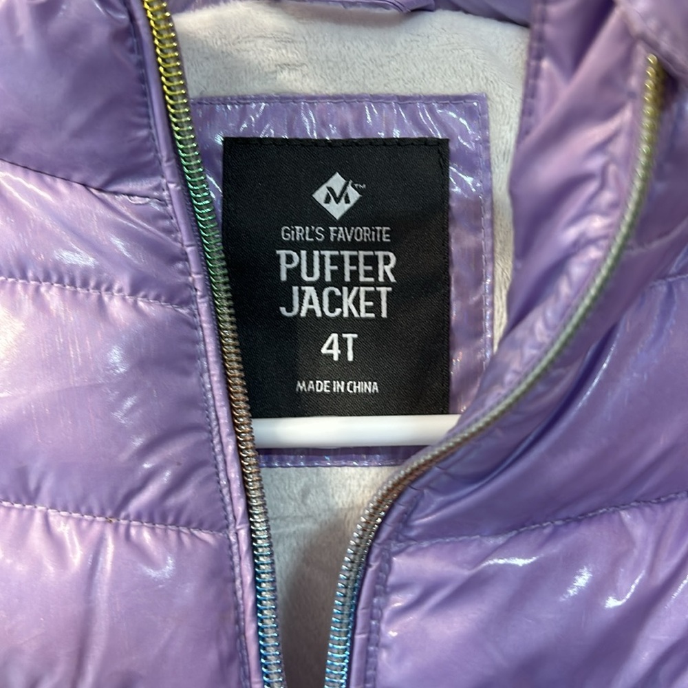Girls Puffer Jacket - Picture 3 of 6